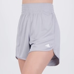 Shorts adidas Pacer Knit High - Feminino CINZA