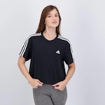 Cropped adidas 3 Stripes - Feminino PRETO