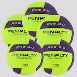 Bola de Vôlei Penalty 8.0 Pro - 5 Unidades AMARELO