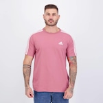 Camiseta adidas 3 Stripes Masculina ROSA