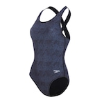 Maiô Speedo Cross Deep Map - Feminino PRETO