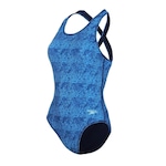 Maiô Speedo Cross Deep Map - Feminino AZUL