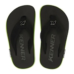 Chinelo Sandália Kenner Kivah Cushy - Infantil PRETO/VERDE