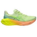 Tênis Asics Novablast 4 Paris - Feminino Verde Cla/Amarelo