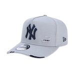 Boné New Era 9Forty A-Frame Mlb New York Yankees Destroyed - Strapback - Adulto CINZA