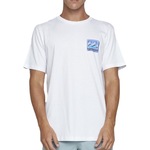 Camiseta Billabong Crayon Wave Masculina BRANCO