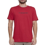 Camiseta Quiksilver Omni Font Masculina VERMELHO