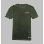 Camiseta Estonada Verde Masculina L a Summer Algodão Prime Wss VERDE