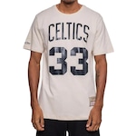 Camiseta Mitchell & Ness Boston Celtics Bird Masculina BEGE