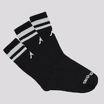 Meia Kappa Sport Cano Alto - 3 Pares - Adulto PRETO