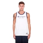 Camiseta Regata Champion Bicolor Script - Masculina BRANCO/AZUL ESC