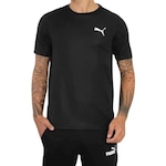 Camiseta Puma Active Small Logo - Masculina PRETO/BRANCO