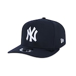 Boné Aba Curva New Era 9Fifty Strech Mlb New York Yankees - Snapback - Adulto AZUL