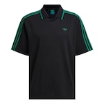 Camisa adidas Polo Rln Lnks - Masculina PRETO/VERDE