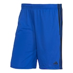 Bermuda de Malha adidas Três Listras Aeroready - Masculina AZUL