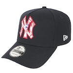 Boné Aba Curva New Era 9Forty A-Frame Mlb New York Yankees World Of Logos Navy - Snapback - Adulto AZUL