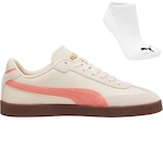 Kit Tênis Puma Club Ii Era + Meia - Feminino BRANCO/ROSA