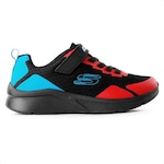 Tênis Skechers Microspec Infantil PRETO/VERMELHO