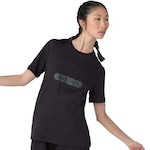 Camiseta Fila Letter Outline - Feminina PRETO