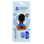 Bandagem Elastica Adesiva Kinesiosport Pré-Cortada Pescoço 25Cm e 15Cm - Unissex AZUL