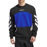 Blusão de Moletom adidas sem Capuz Premiere Crewneck - Masculino PRETO