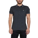 Camisa Quiksilver Polo Stripe - Masculina PRETO