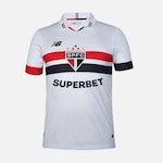 Camisa do Spfc Home 2024 New Balance - Masculina BRANCO