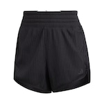 Short adidas Treino Pacer Canelado - Feminino PRETO