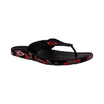 Chinelo Oakley Crowd Camo - Masculino PRETO/VERMELHO