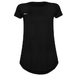 Camiseta Run More Alongada Gola Redonda - Feminina PRETO