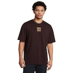 Camiseta Under Armour Sportstyle Heavyweight Oversized - Masculina MARROM