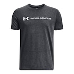 Camiseta Under Armour Team Issue Wordmark - Infantil PRETO