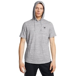 Camiseta com Capuz Under Armour Project Rock Payoff - Masculina CINZA