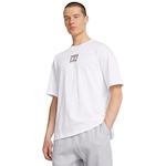 Camiseta Under Armour Sportstyle Heavyweight Oversized - Masculina BRANCO