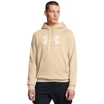 Blusão de Moletom com Capuz Under Armour Rival Fleece - Masculino BEGE