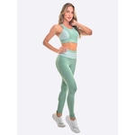 Calça Legging Manly Fit Estampado - Feminina VERDE