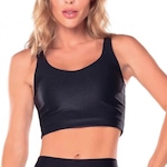 Top Fitness Vestem Cropped Lily - Feminino PRETO