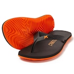 Chinelo Kenner New Summer - Masculino PRETO/LARANJA