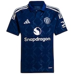 Camiseta adidas Manchester United 2 24/25 - Infantil AZUL ESCURO