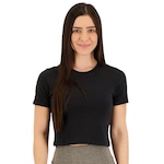 Camiseta Cropped Fila Basic X - Feminina PRETO