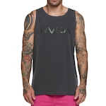 Camiseta Regata RVCA Big Stone Sl Masculina PRETO