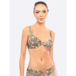 Top Manly Meia Taça Tropical - Feminino VERDE