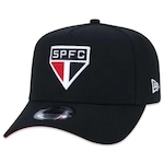 Boné Aba Curva do São Paulo New Era 940 A-Frame Fc - Snapback - Adulto PRETO