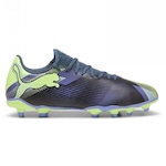 Chuteira de Campo Puma Future 7 Play - Adulto CINZA/VERDE