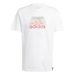 Camiseta adidas Graphic Codes - Masculina BRANCO