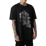 Camiseta Mcd Caveira Caligrafitti - Masculina PRETO