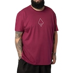 Camiseta Mcd Oversized Caveira Rosas - Masculina VINHO