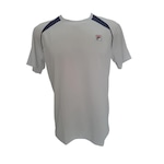 Camiseta Fila Tennis Line Ii - Masculina BRANCO/AZUL ESC