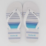 Chinelo Hurley Stripes - Masculino BRANCO