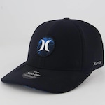 Boné Aba Curva Hurley Solo - Snapback - Adulto PRETO